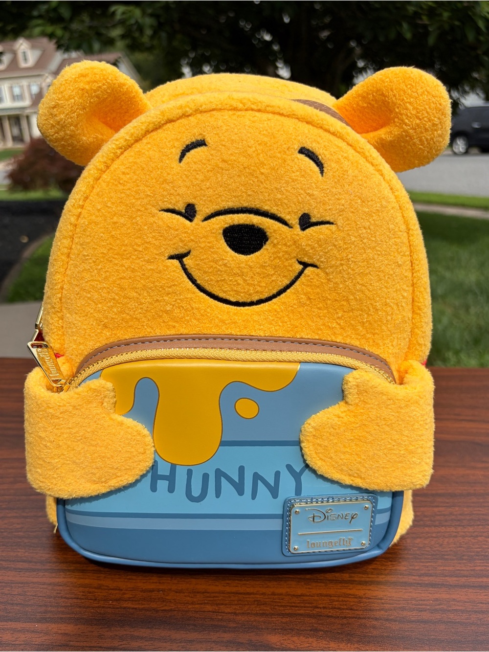 Loungefly Disney Winnie the Pooh Hunny Tummy Plush Mini Backpack NWT